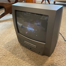 Emerson EWC13D4 13" CRT TV DVD Combo Retro Gaming No Remote Tested Vintage