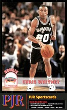 Chris Whitney 1993-94 Hoops #406 San Antonio Spurs Rookie