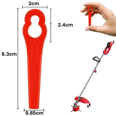 10-100 tlg Kunststoffklingen Set Cutter Ersatz für Akku Rasentrimmer Freischneider