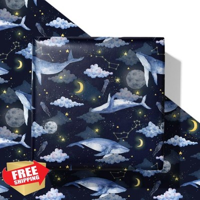 SaringSwoon Shark Galaxy Wrapping Paper 28x40
