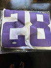 Adrian Peterson Minnesota Vikings #28 Signed NFL Football Jersey JSA Auth. XL