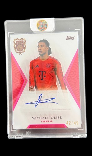2024/25 Topps 125 Jahre Bayern Anniversary Michael Olise /49 On Card Auto