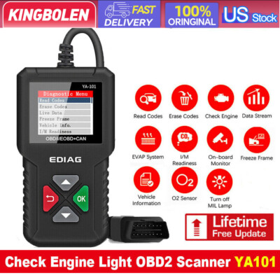YA101 Auto Check Engine Fault Code OBD2 Scanner Code Reader Car Diagnostic Tool
