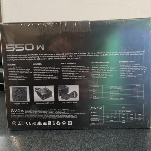 EVGA 550W Power Supply Sealed - Picture 2 of 2