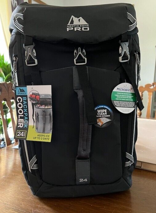 Arctic Zone Pro 24 Can Backpack Cooler Black