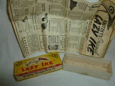 Vintage EMPTY Kautzky Lazy Ike Fishing Lure Box KL-39BL R LARGE  Lot C-160