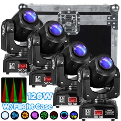 120W Gobo Beam LED Moving Head Stage Light RGBW DMX DJ Disco Show KTV Light+Case