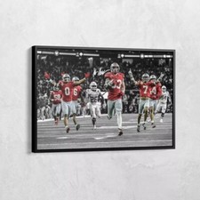 Jack Sawyer Sack Fumble Six vs Texas Ohio State Photo CANVAS, Signature Print