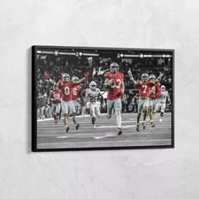 Jack Sawyer Sack Fumble Six vs Texas Ohio State Photo CANVAS, Signature Print