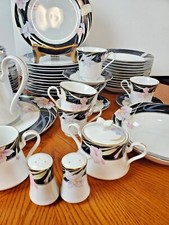 Mikasa Charisma Black Dinnerware Plates, Bowls, Cups You Pick Replacement Pieces