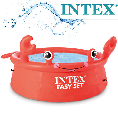 Intex Happy Crab Easy Set Pool 183 x 51 cm Planschbecken Kinderpool Planschpool