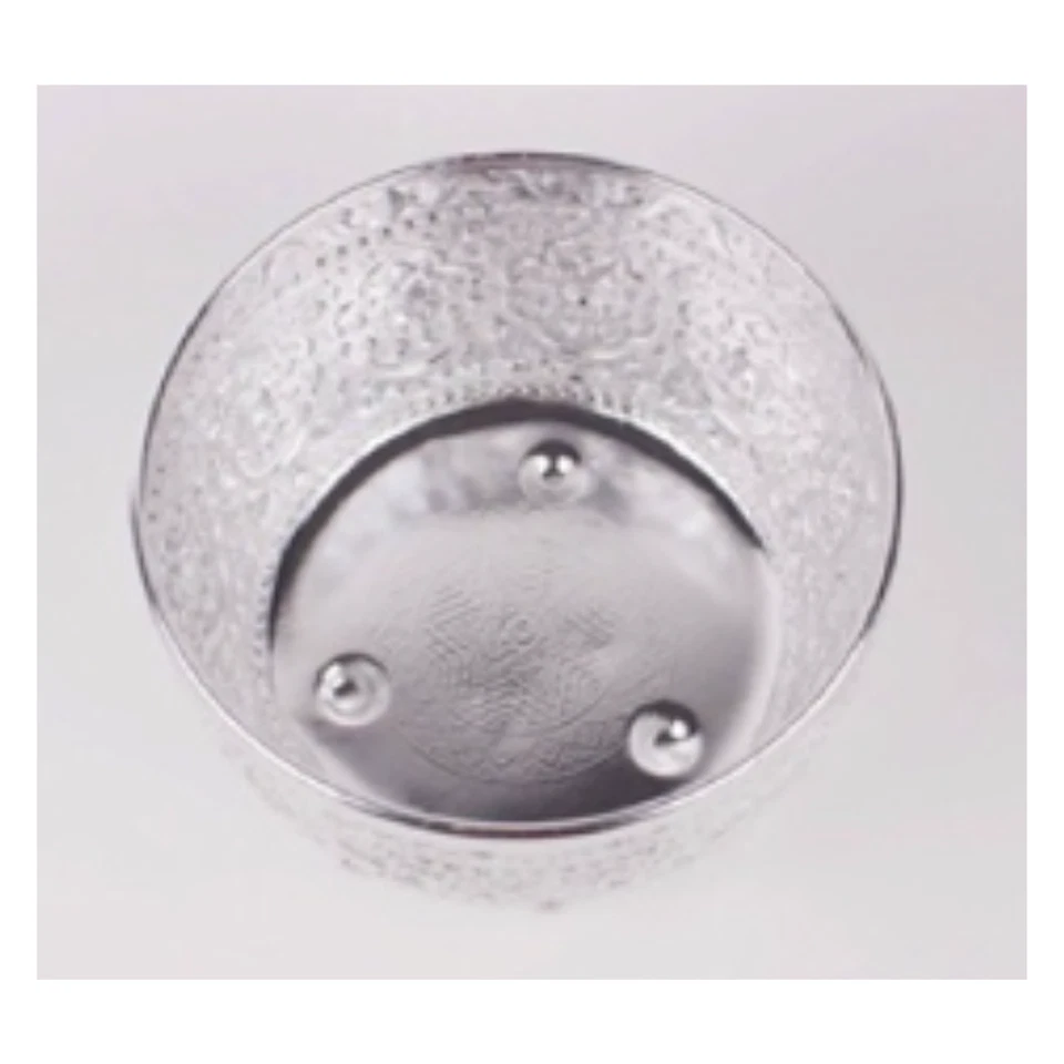 Thai patterned bowl, Aluminum, size 24 cm., silver color, Thai patterned bowl - Image 2 of 4