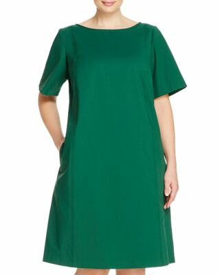 LAFAYETTE 148 NEW YORK EASTON SEAMED ELM GREEN SHIFT DRESS sz M =8-10 | eBay