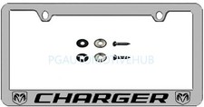 License Plate Stainless Steel Chrome Plated Vinyl Lettering For Charger