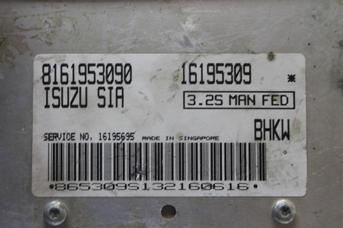 1993-1994 Isuzu Rodeo Engine Control Unit ECU 8161953090 Module 653 1M8 - Picture 4 of 5