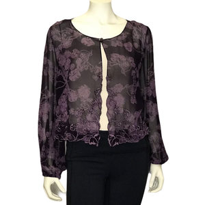 purple sheer jacket