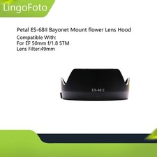 Petal ES-68II Bayonet Mount flower Lens Hood for EF 50mm f/1.8 STM Lens
