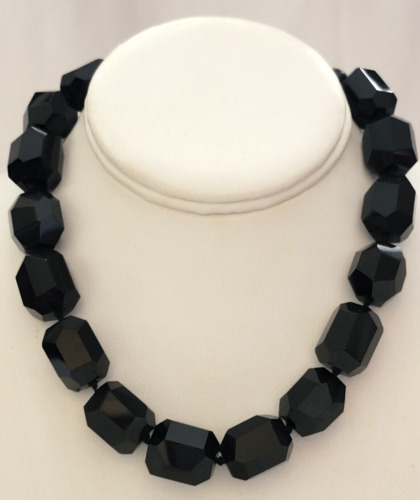 Anthology Black Faceted Onyx 925 Sterling Silver C