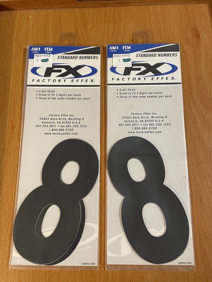 TWO PACKS OF FACTORY EFFEX 6