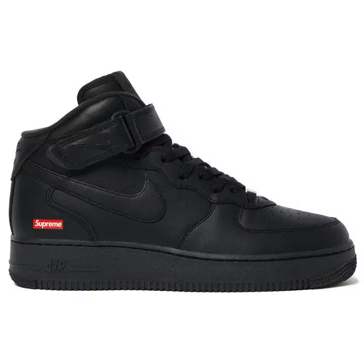 FZ8784 001 Supreme Nike Air Force 1 Mid Noir FW24 (Homme)