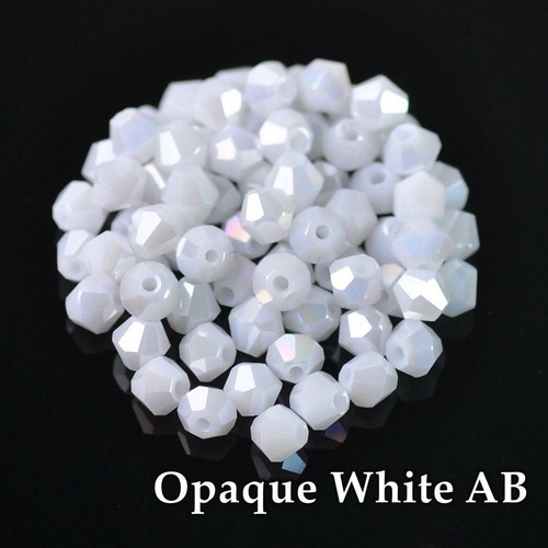 3mm 4mm 6mm 8mm Doppelkegel/Bicone Facettiert Kristall Glas Lose Perlen - Bild 69 von 72