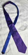 Tommy Hilfiger Vivid Tie Purplish Blue Check 100% Silk Made In USA