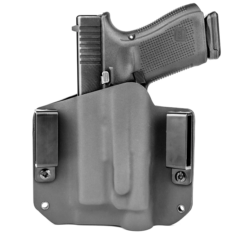 OWB Kydex Light Bearing Holster for TLR-3 - 50 Different Gun Models - Black - Image 3 of 4