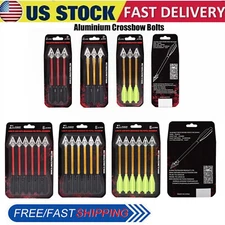 3X 6X Aluminium Crossbow Bolts Arrows 6.5" Broadhead Hunting Mini Archery Pistol