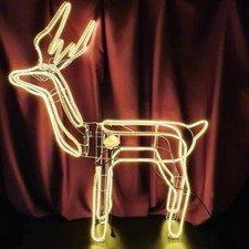 Renna Luminosa con Testa mobile Esterno Giardino Natale Luce Calda Decorazione