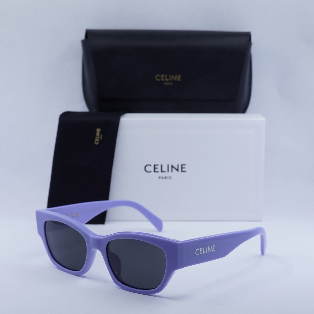 CELINE CL40197U 78A Shiny Lilac/Smoke 54-18-145 Sunglasses  display picture 2