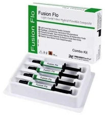 5 X  FUSION FLO-Light Cured Nano Hybrid Flowable Composite 4x2g Syring FS