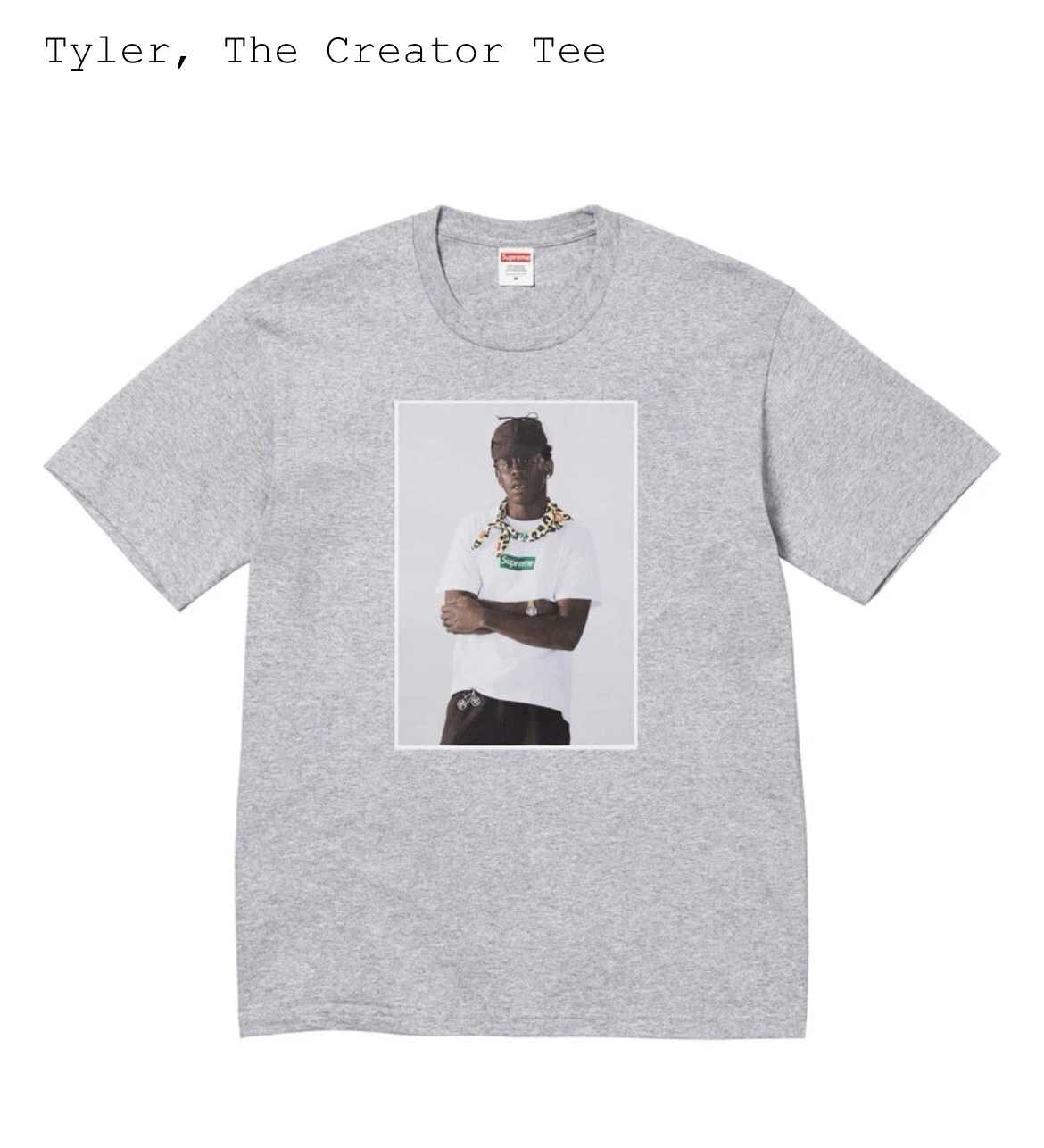 Tee shirt Supreme Tyler The Creator   Gris bruyère   XL Extra Large   Neuf ✨
