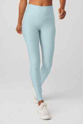 【新品未使用タグ付き‼️】alo yoga chalk blue XSサイズ ALO YOGA Women's Airlift High Waist Second Skin Dream Chalk Blue