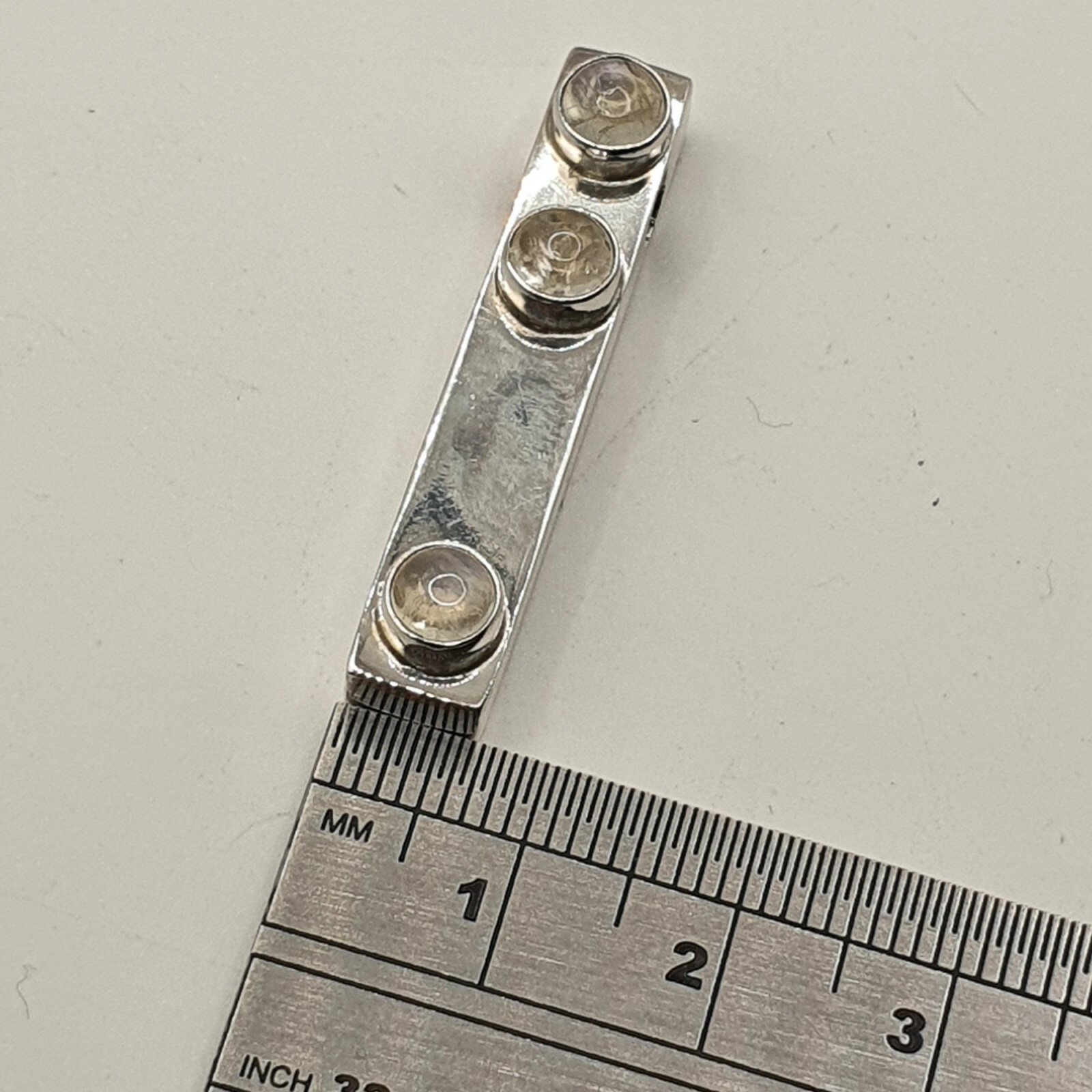 Photo 8 of Sterling Silver Pendant With moonstone? Real Gemstone 5grams. P38