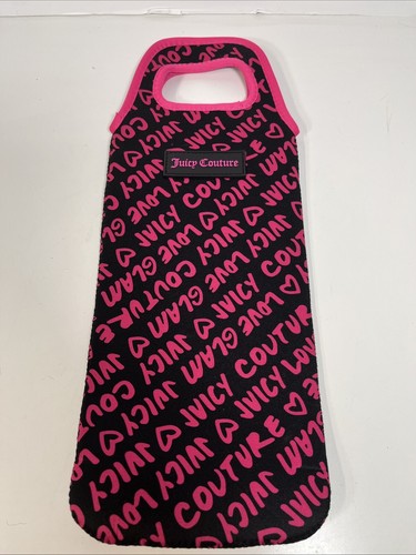 Juicy Couture Thermoflasche Caddy Wein Beuteltasche schwarz & rosa Wasser