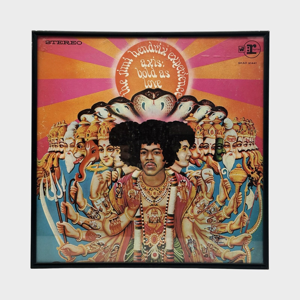 Jimi Hendrix - Axis Bold As Love - FRAMED Original 1968 US Album