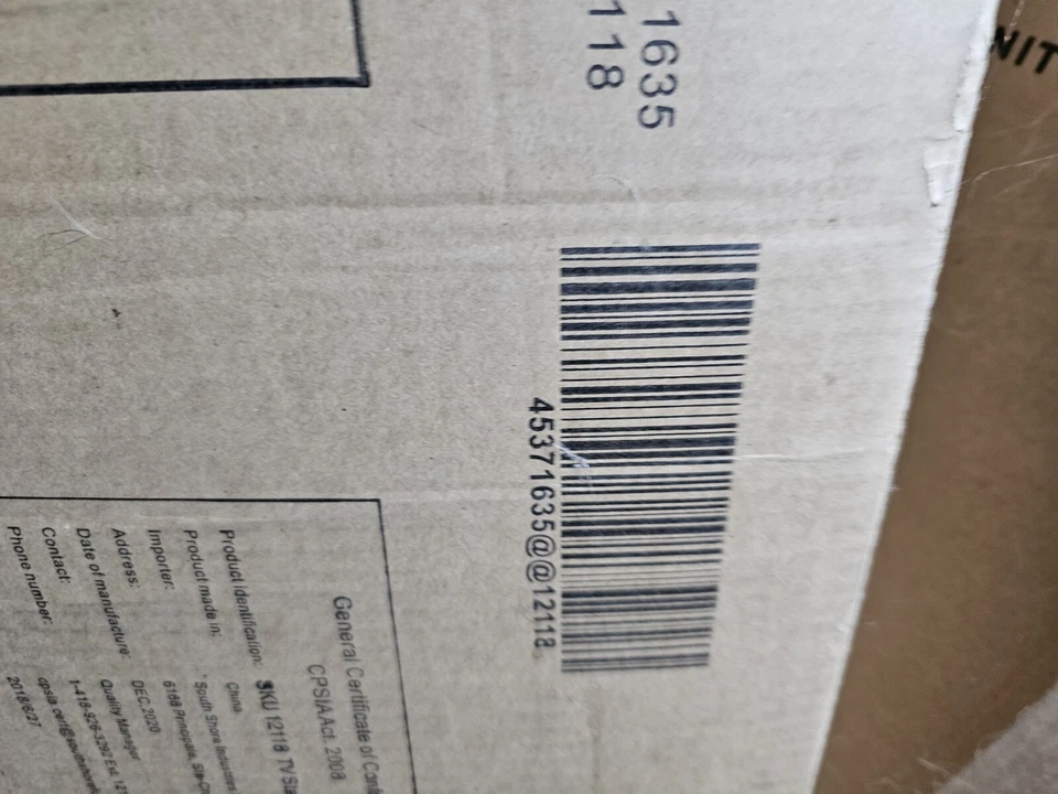 Suporte de TV South Shore com portas carvalho camelo/cinza 47,25" x 15,75" x 17,7" - Imagem 4 de 4