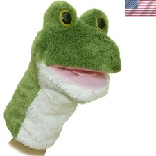 Soft Plush Frog Puppet - Engaging 10-Inch Friend for Storytelling Adventures