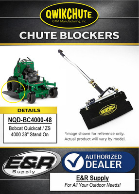 Qwikchute Chute Blocker for Bob-Cat QuickCat  / ZS 4000 48'' Deck, NQD-BC4000-48