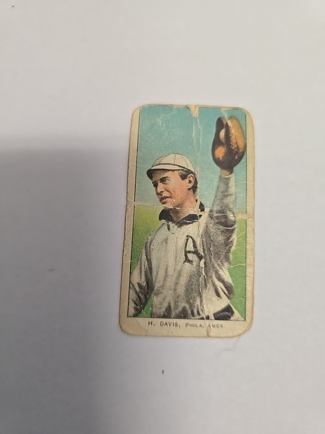 1909 Sweet Caporal Cigarettes Baseball Series Harry Davis Tobacco Card T206