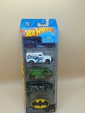 2025 HW Batman 5 Pack Batmobile Batplane Blvd. Bruiser '70s Van Armored Truck