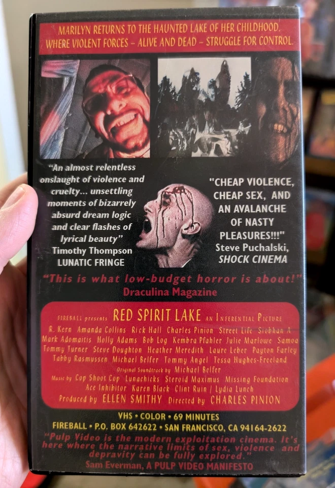 Red Spirit Lake Super Rare OG VHS Charles Pinion SOV splatter gore cult horror - Image 2 of 4