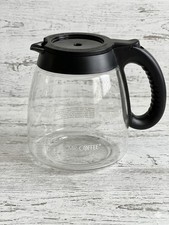 Mr. Coffee 12 tazas jarra de vidrio de repuesto PLD12 negro mango tapa olla de preparación