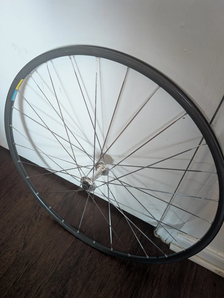 VINTAGE Shimano dura ace mavic open 4cd clincherFRONT WHEEL - Near NOS Condition - Image 4 of 4