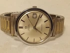 Vintage Mens Omega SEAMASTER automatic Date Silver Dial Watch .