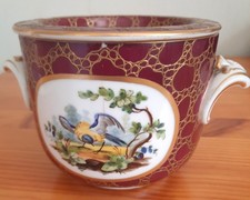 Très rare et ancien Pique Fleurs à anses en porcelaine de Sevres XVIIIé 1753