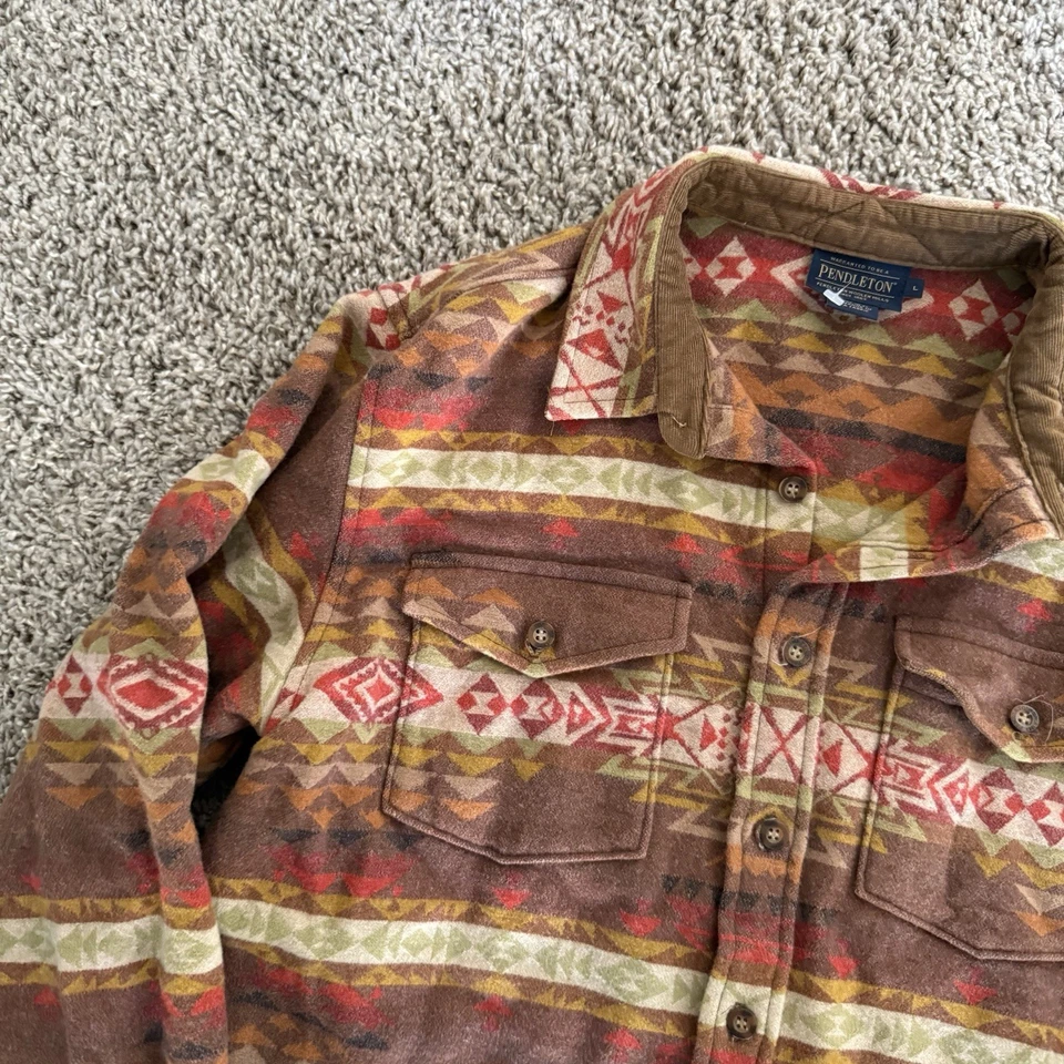 Camisa con botones Pendleton La Pine para hombre grande suroeste manga larga Foto 4 de 4