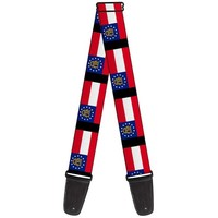 Guitar Strap - Georgia Flags/Black (Us Import) Acc Neu