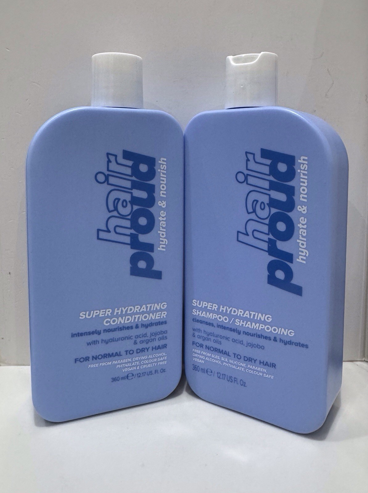 Hair Proud Super Hydrating SHAMPOO & CONDITIONER for Normal to Dry Hair. 360ml