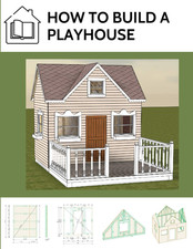 How to Build a Playhouse: Wooden Outdoor Playhouse for Kids in Metric System
